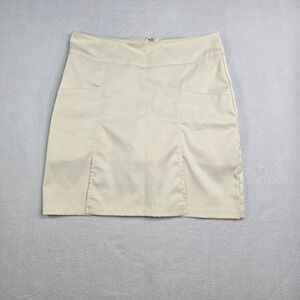 ANTIGUA Desert Dry Womens Skirt Size 6 Tan Pleated Side Zip Golf Athletic Tennis